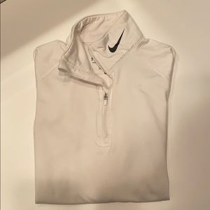 White 1/4 zip